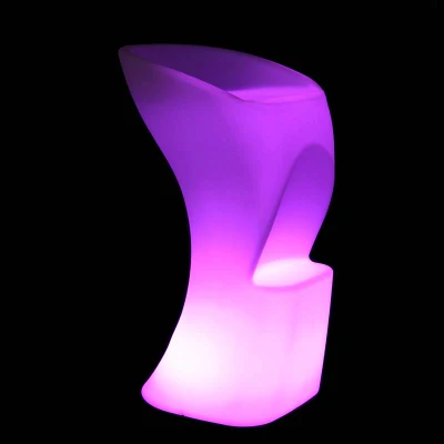 Moderner LED-Gaming-Stuhl aus Kunststoff für den Außenbereich, gebrauchte Nachtclub-Möbel zum Verkauf